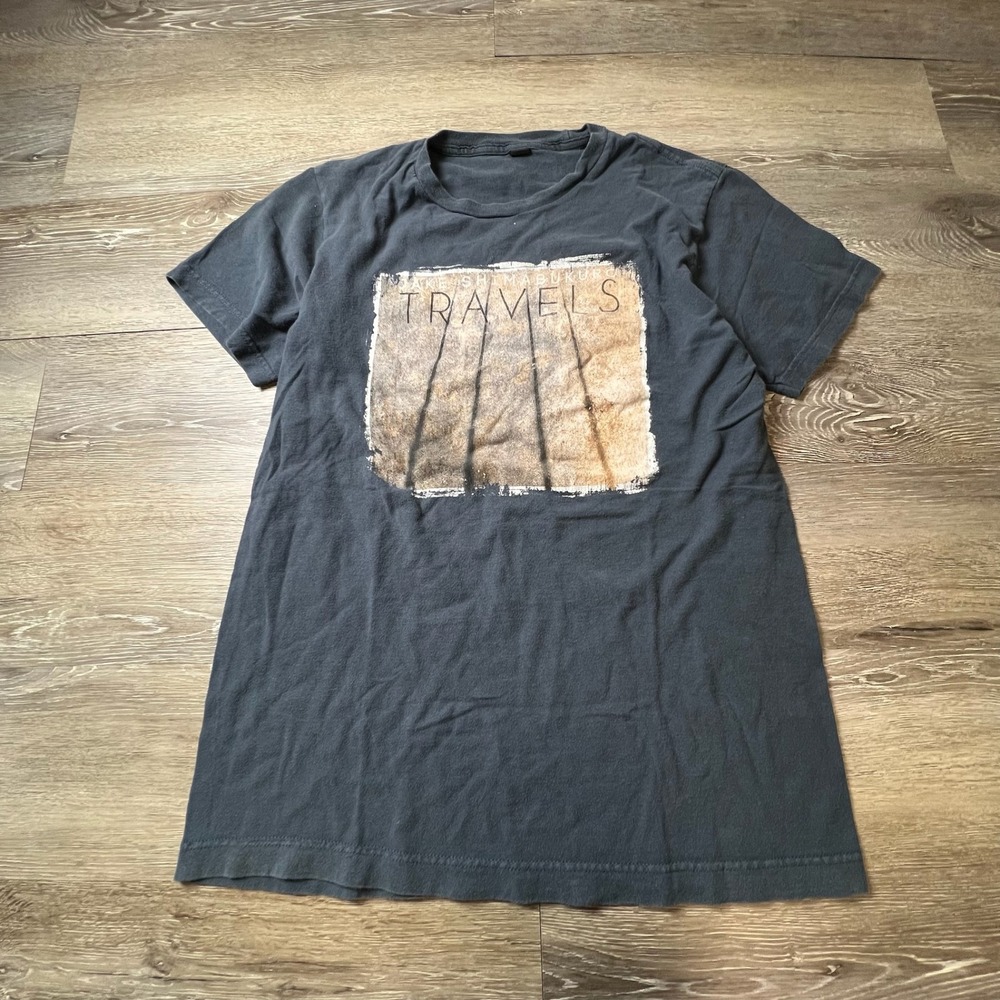 Tultex‎ Jake Shimabukuro Travels Tour Shirt Mens M Black Graphic Music Tee